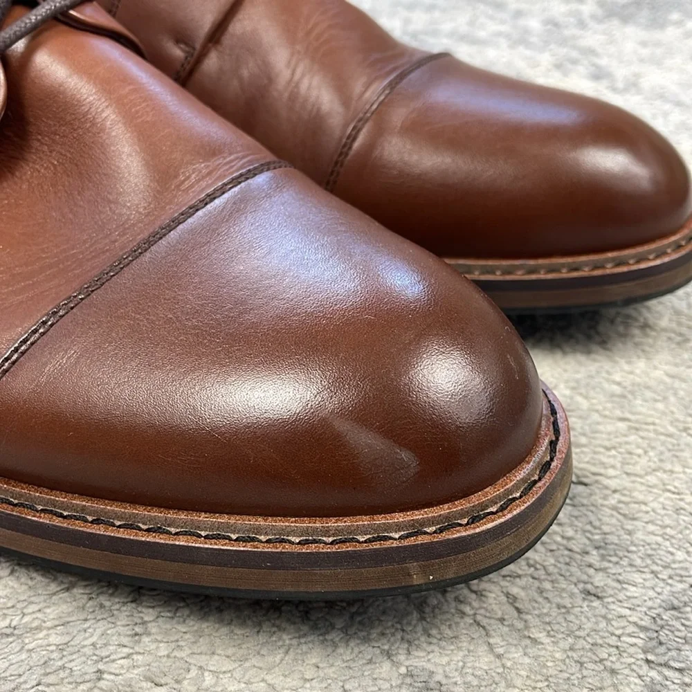 Rodd & Gunn Darfield Derby Shoe Amaretto Brown Lace Up Leather Sz 46